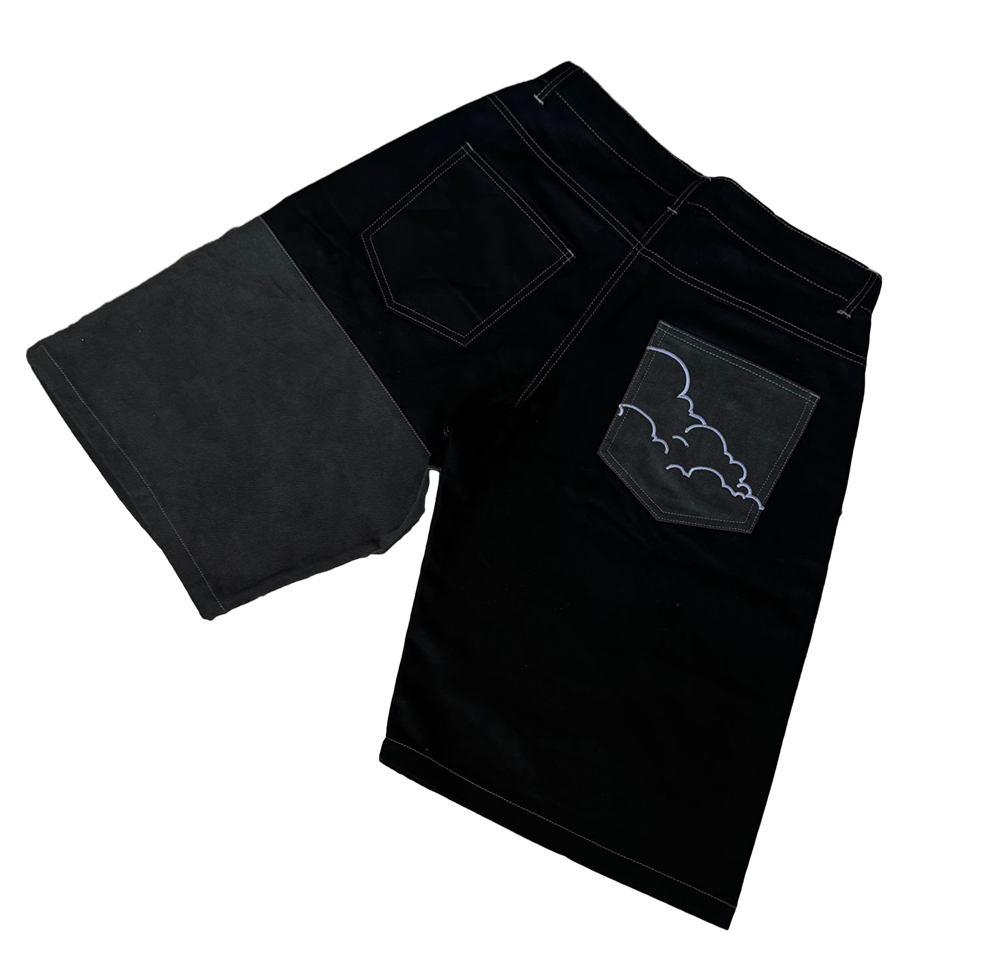 Never Die Denim Shorts (Baggy Fit)