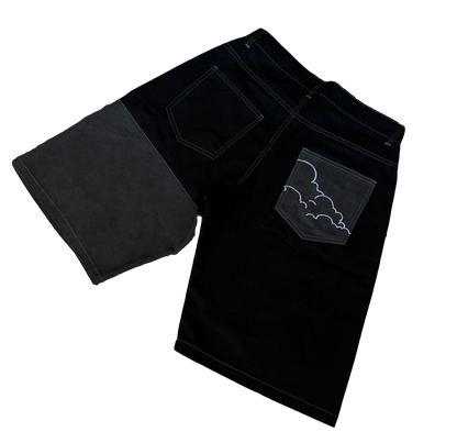 Never Die Denim Shorts (Baggy Fit)