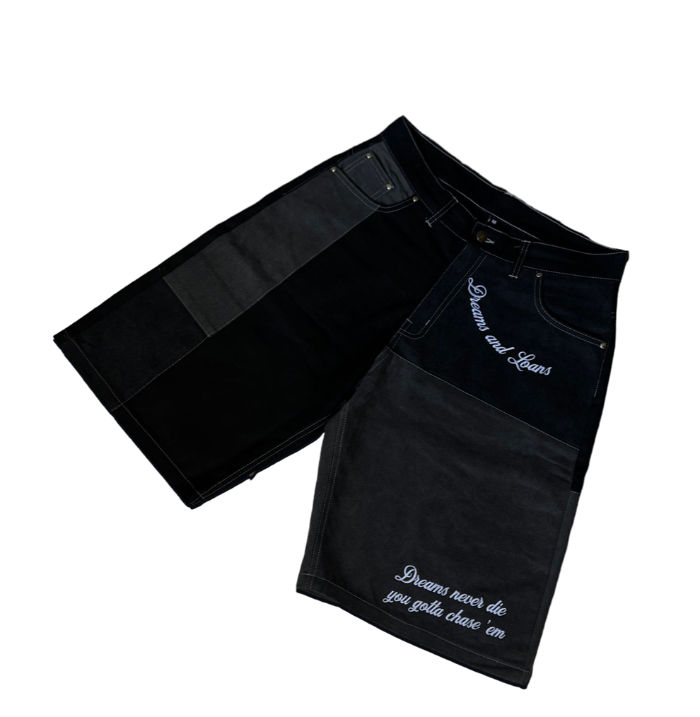 Never Die Denim Shorts (Baggy Fit)