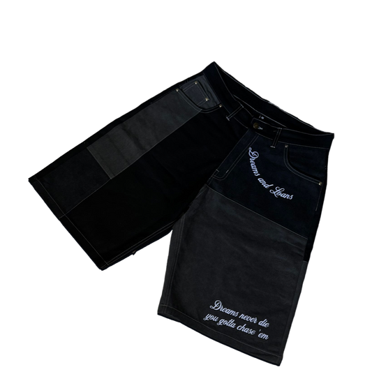 Never Die Denim Shorts (Baggy Fit)